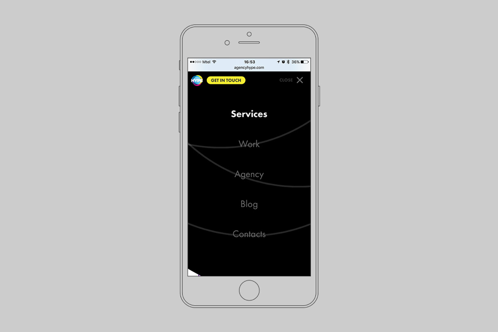 mobile website navigation