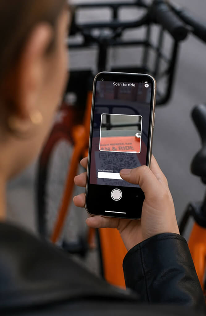 Cyrcl mobile app - Scan to ride