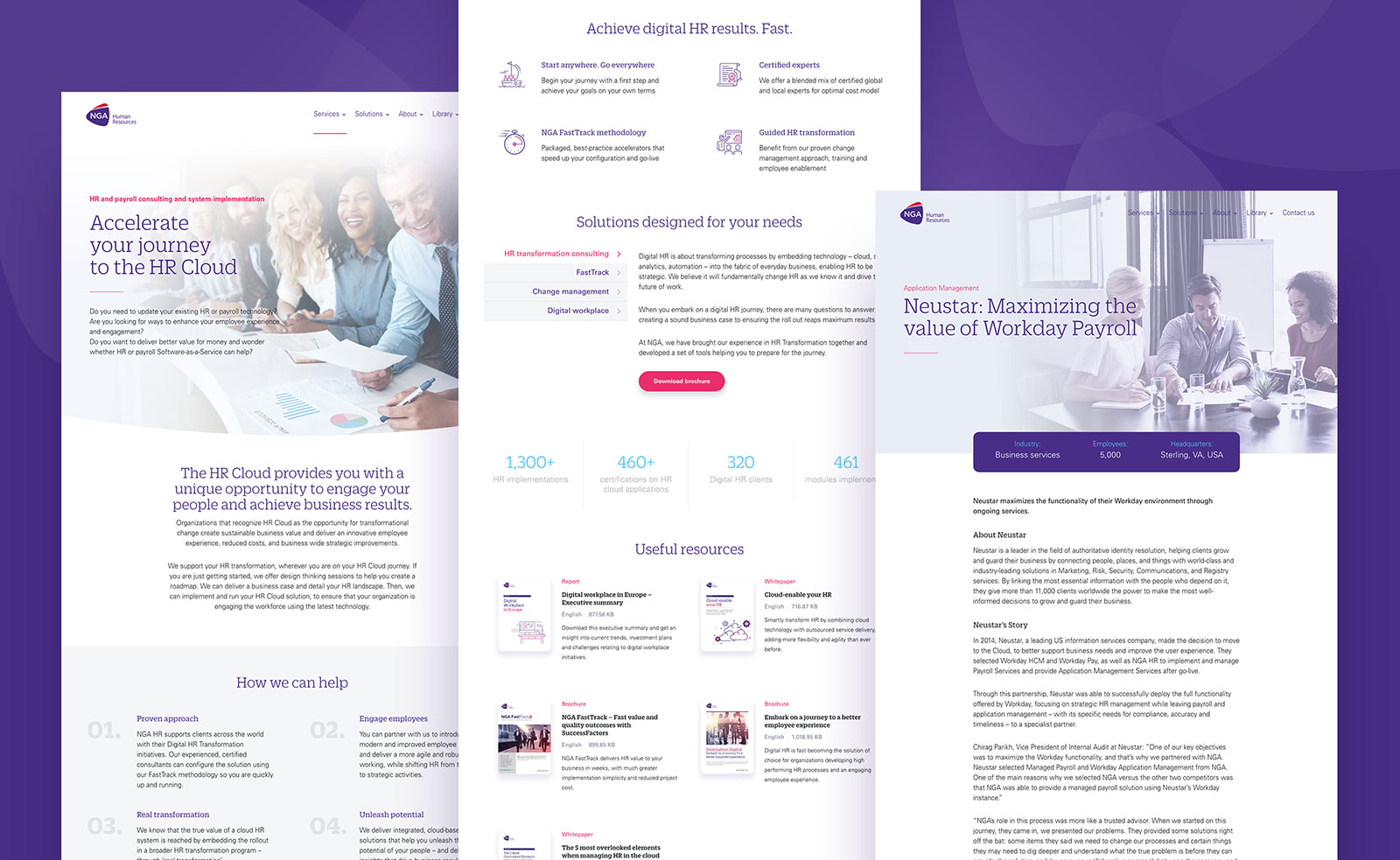 NGA page layout exploration